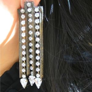 Fallon Waterfall Crystal Fringe Earrings
